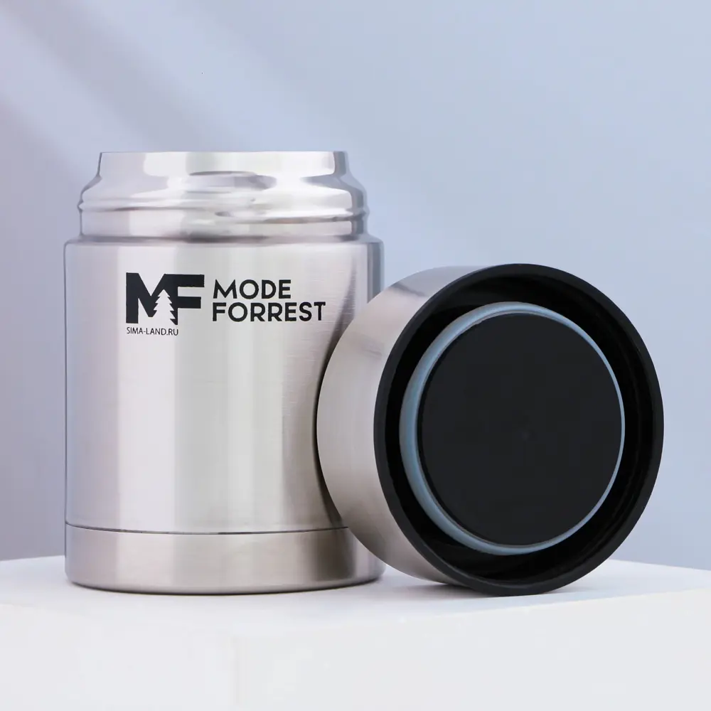 Фото 3 Термос 450 мл Mode forrest 9088932 металлическая колба цвет серый Фото 3 Термос 450 мл Mode forrest 9088932 металлическая колба цвет серый
