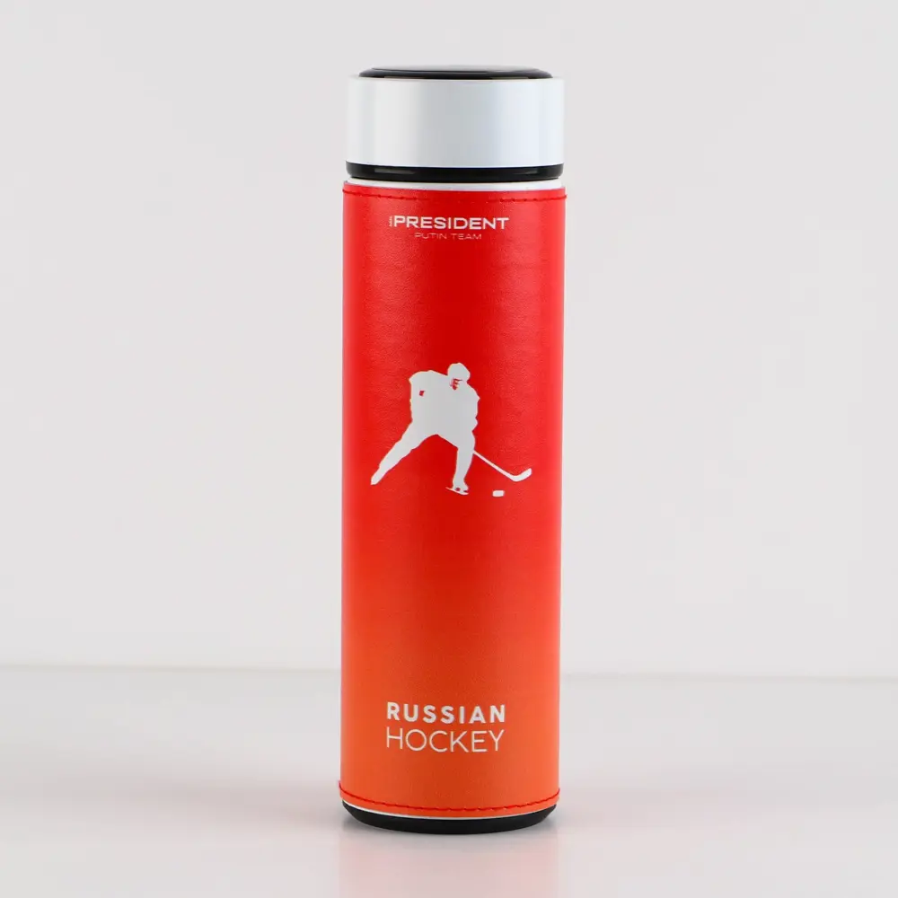 Фото Термос 500 мл Mode forrest Russian Hockey металлическая колба цвет красный