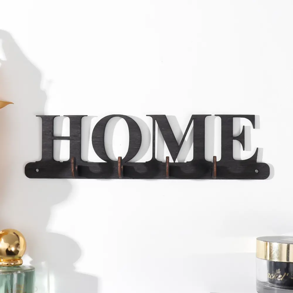 Фото Ключница Simaland Home 9404098, фанера, 22x5.5 см, цвет темно-серый Фото Ключница Simaland Home 9404098, фанера, 22x5.5 см, цвет темно-серый