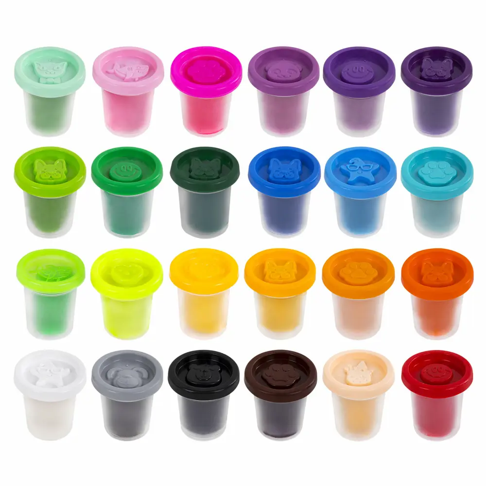 Фото 3 Пластилин-тесто для лепки Brauberg Kids 106722, 24 цвета, 1680 г, крышки - штампики, сундучок Фото 3 Пластилин-тесто для лепки Brauberg Kids 106722, 24 цвета, 1680 г, крышки - штампики, сундучок