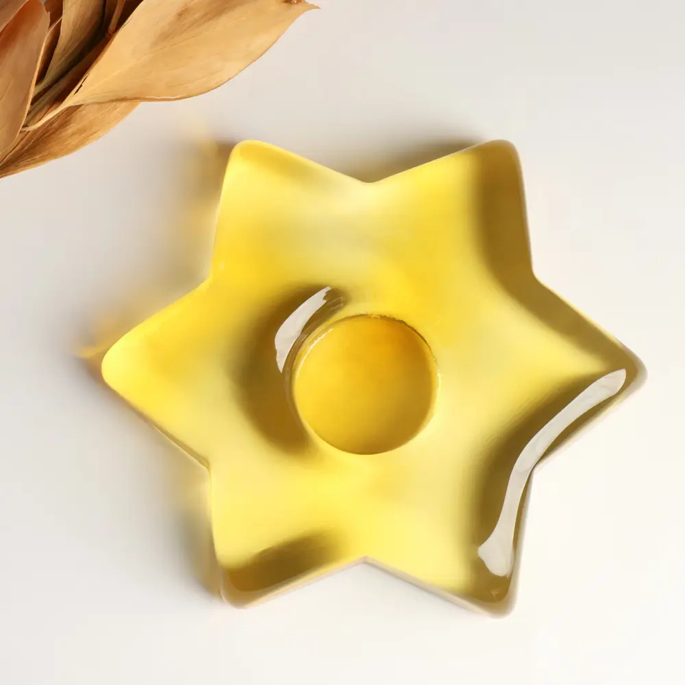 Фото Подсвечник Evis "Хрустальный цветок" 3x15 см 20 мл песочный