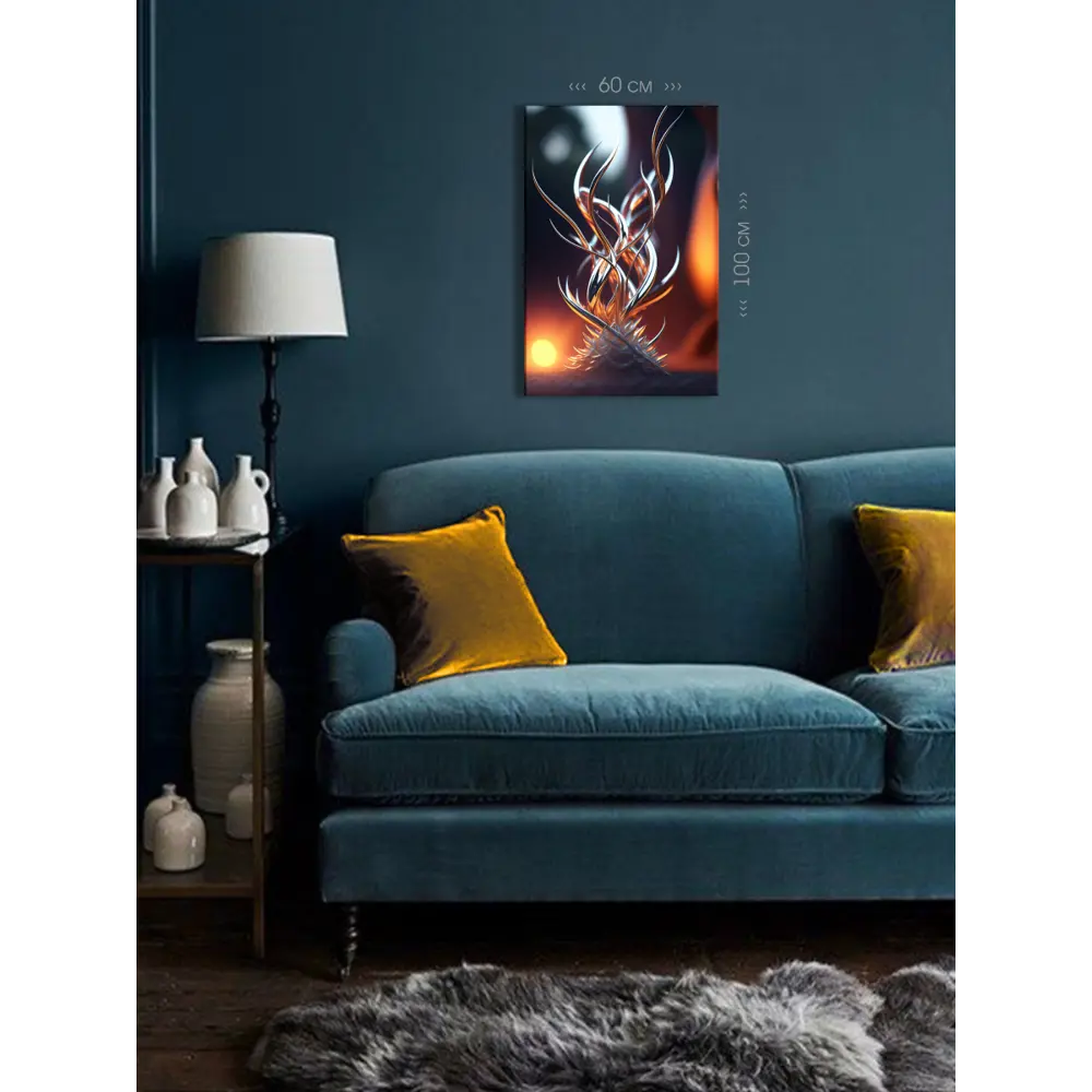 Фото 4 Картина на холсте First class images "Абстрактный калейдоскоп" 60x100 см