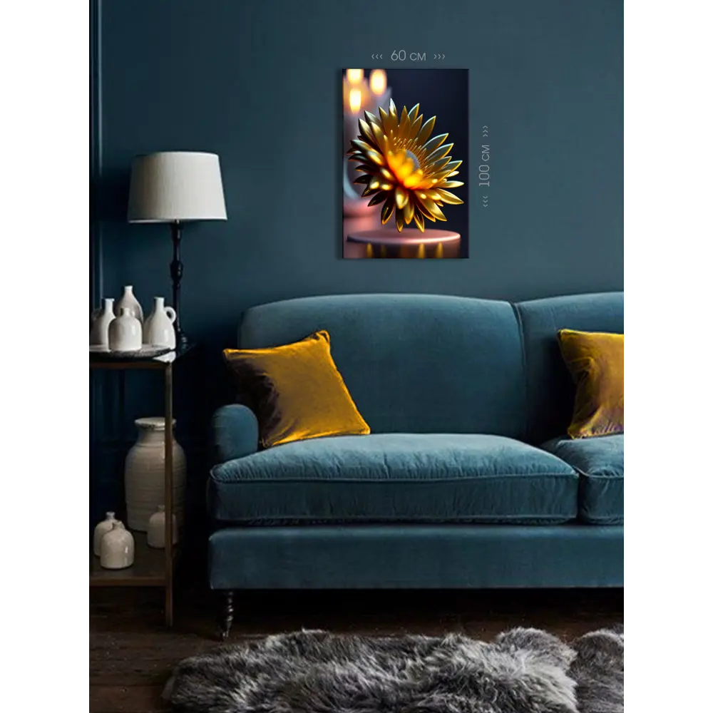 Фото 4 Картина на холсте First class images "Абстрактный мир" 60x100 см