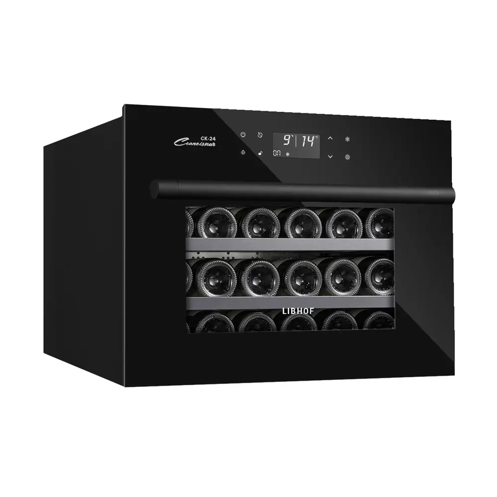 Фото Винный шкаф Libhof Connoisseur CK-24 59x44.80x56.60см цвет черный Фото Винный шкаф Libhof Connoisseur CK-24 59x44.80x56.60см цвет черный