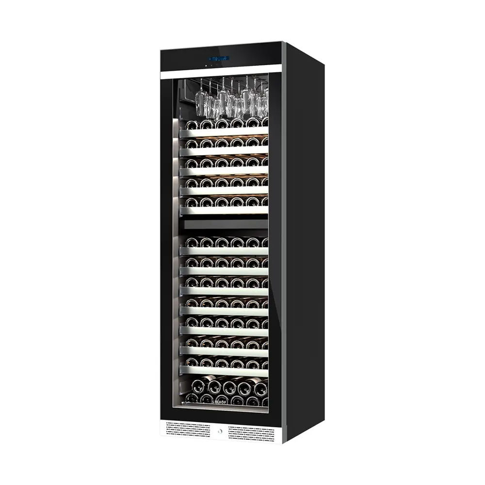 Фото 4 Винный шкаф Libhof Sommelier SQD-165 59.50x180x70 см 165 бутылок металл цвет черный Фото 4 Винный шкаф Libhof Sommelier SQD-165 59.50x180x70 см 165 бутылок металл цвет черный