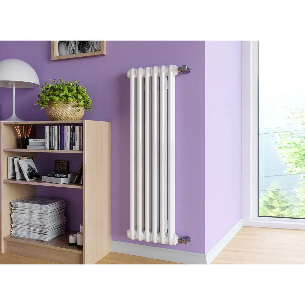 Фото 3 Радиатор трубчатый Guardo Pilon Aqua 2T-1200 10 NK 50/47.4 10 секций нижнее подключение сталь цвет белый Фото 3 Радиатор трубчатый Guardo Pilon Aqua 2T-1200 10 NK 50/47.4 10 секций нижнее подключение сталь цвет белый