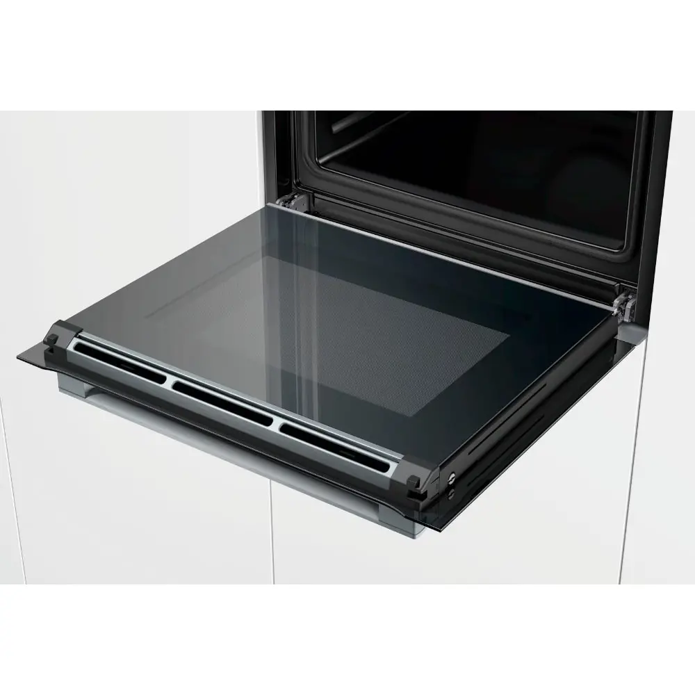 Фото 2 Электрический встраиваемый духовой шкаф Bosch HBG6725S1I 59.4x59.5x54.8 см цвет серебристый Фото 2 Электрический встраиваемый духовой шкаф Bosch HBG6725S1I 59.4x59.5x54.8 см цвет серебристый