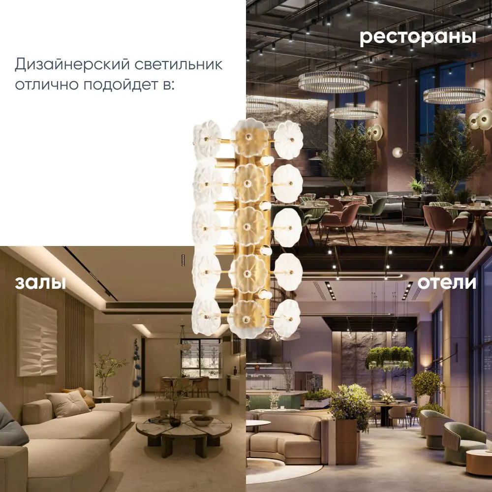 Фото 3 Настенный светильник Moderli V10233-8w цвет желтый Фото 3 Настенный светильник Moderli V10233-8w цвет желтый