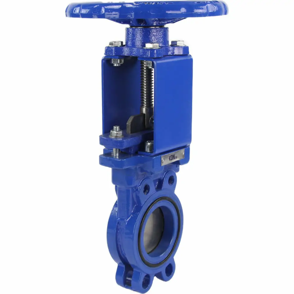 Фото Задвижка шиберная с фланцевым соединением Dn.ru D040-05714 Ду250 Ру10 10" сталь цвет синий Фото Задвижка шиберная с фланцевым соединением Dn.ru D040-05714 Ду250 Ру10 10" сталь цвет синий