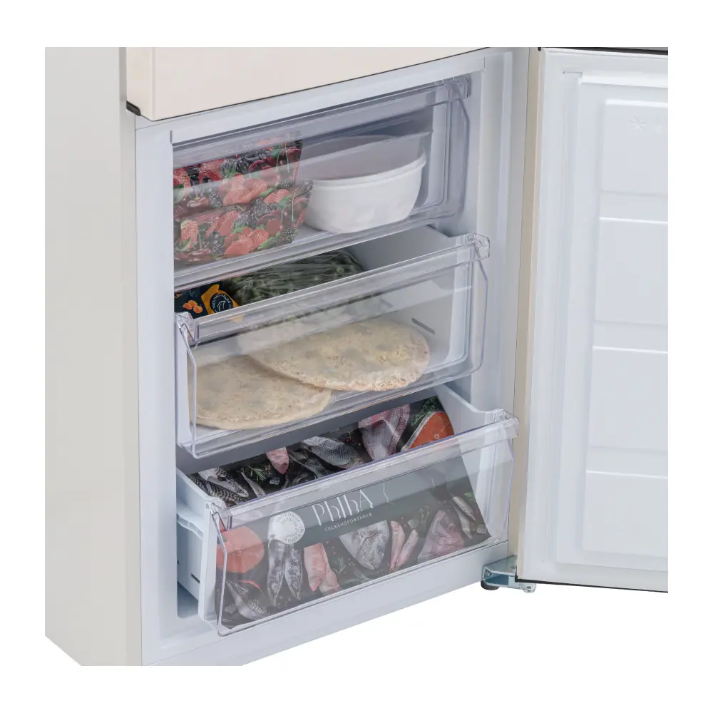 Фото 13 Отдельностоящий холодильник Delvento VDR49101 59.5x201 см цвет бежевый Фото 13 Отдельностоящий холодильник Delvento VDR49101 59.5x201 см цвет бежевый