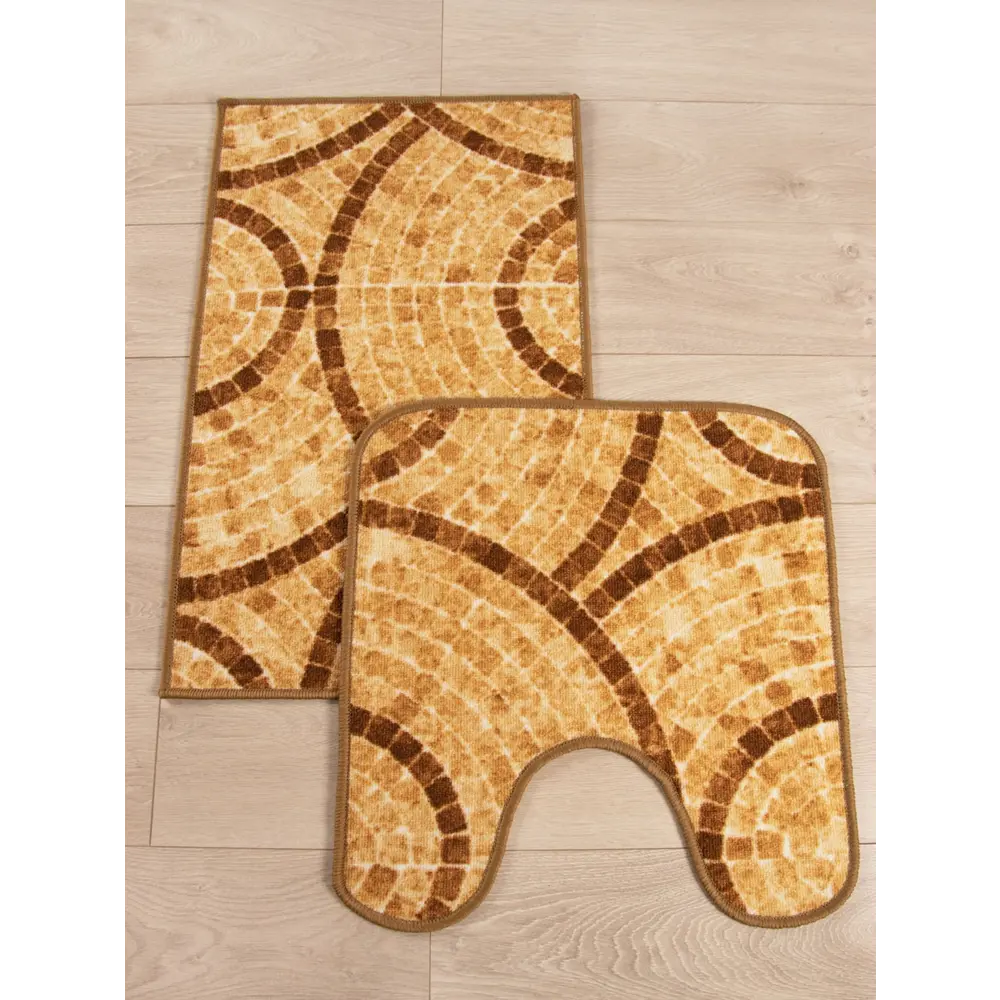 Фото 2 Коврик декоративный нейлон Нью Соса 112436-13713 комплект 57x60+57x90 см Фото 2 Коврик декоративный нейлон Нью Соса 112436-13713 комплект 57x60+57x90 см