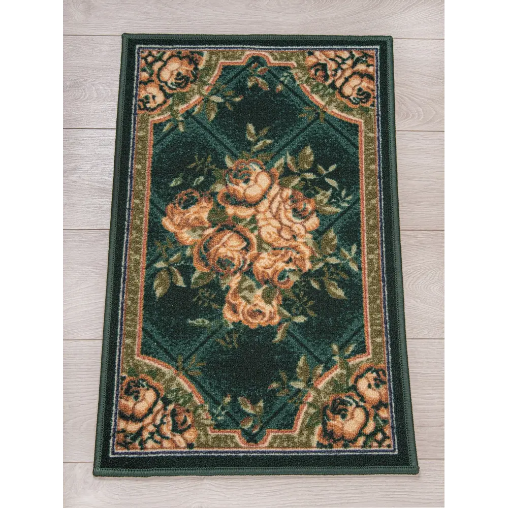 Фото Коврик декоративный нейлон Нью Соса SMR 20540-green/100x150 см Фото Коврик декоративный нейлон Нью Соса SMR 20540-green/100x150 см