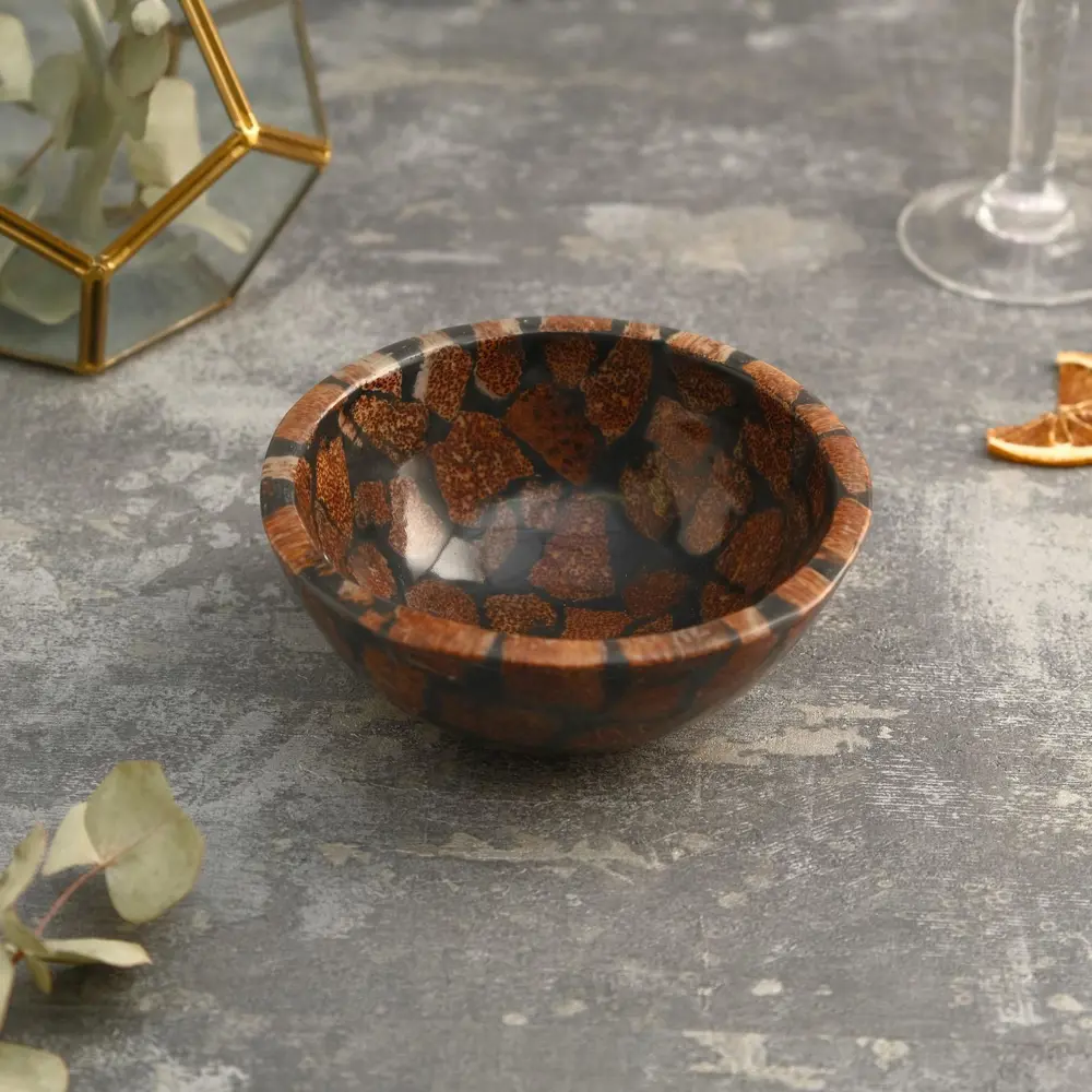 Фото Тарелка Доляна 5013896 15x6x15 см кокос цвет разноцветный