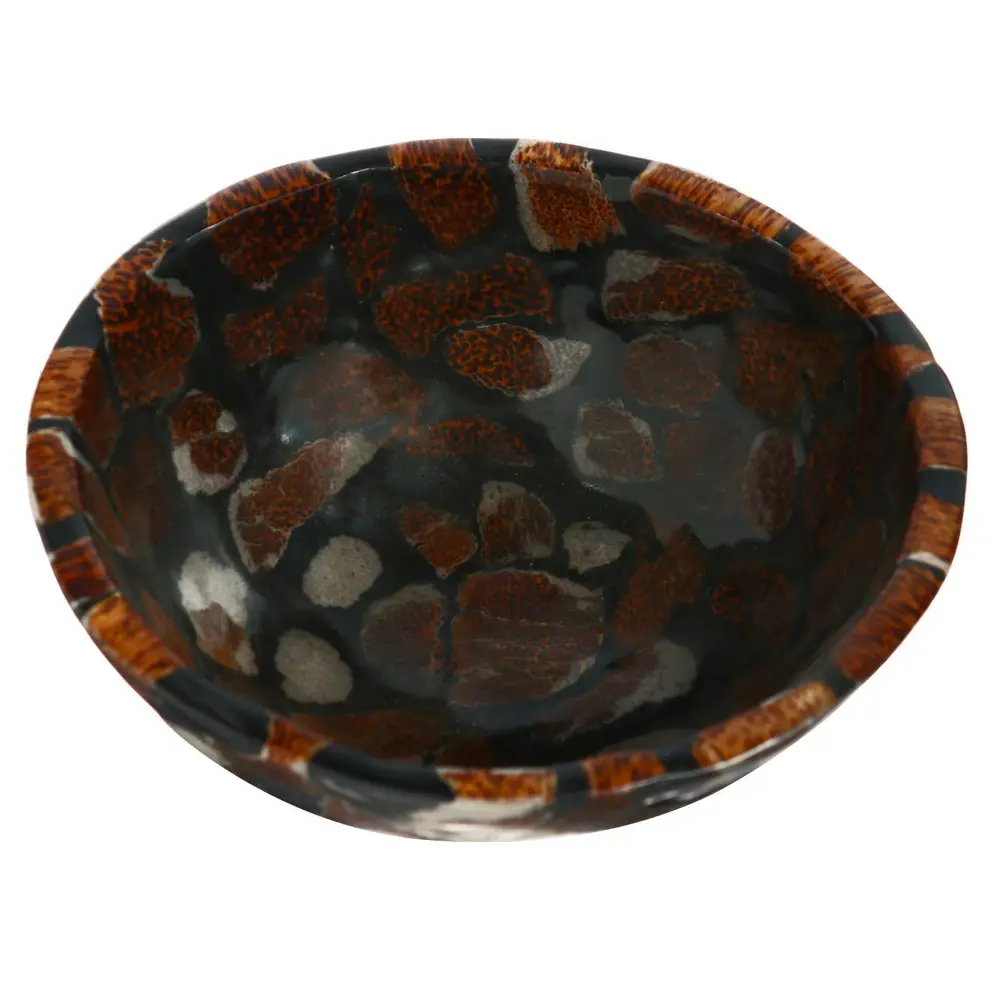 Фото 3 Тарелка Доляна 5013896 15x6x15 см кокос цвет разноцветный