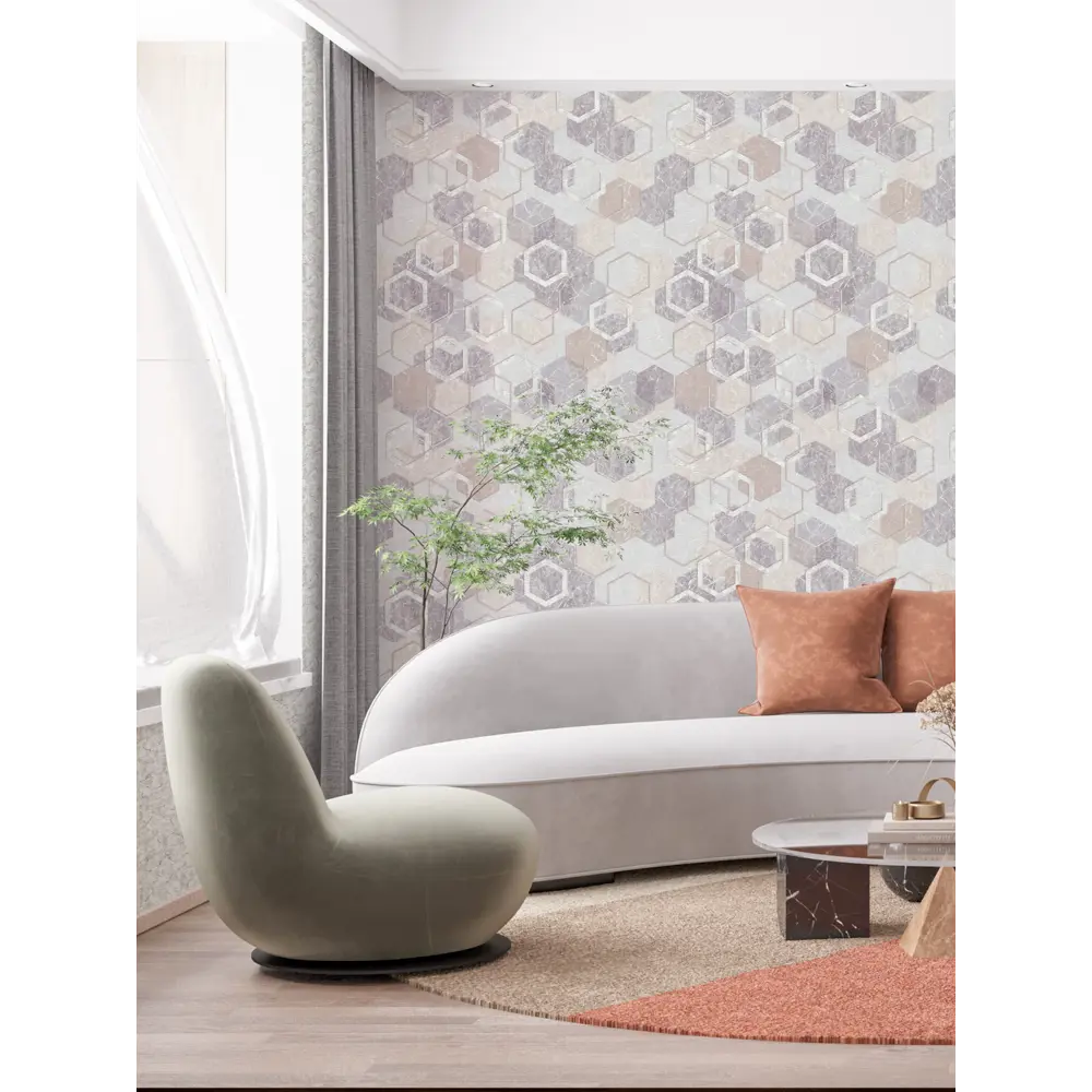 Фото 2 Обои бумажные Московская обойная фабрика Malex Design 0.53 м аметист 6324-8 Фото 2 Обои бумажные Московская обойная фабрика Malex Design 0.53 м аметист 6324-8