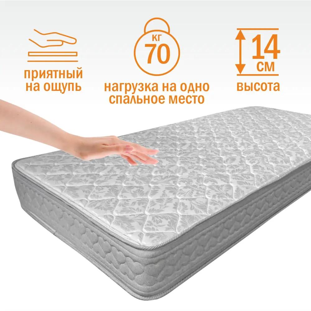 Фото 3 Матрас Plams Slip H14 160x200x14 см беспружинный, двуспальный Фото 3 Матрас Plams Slip H14 160x200x14 см беспружинный, двуспальный