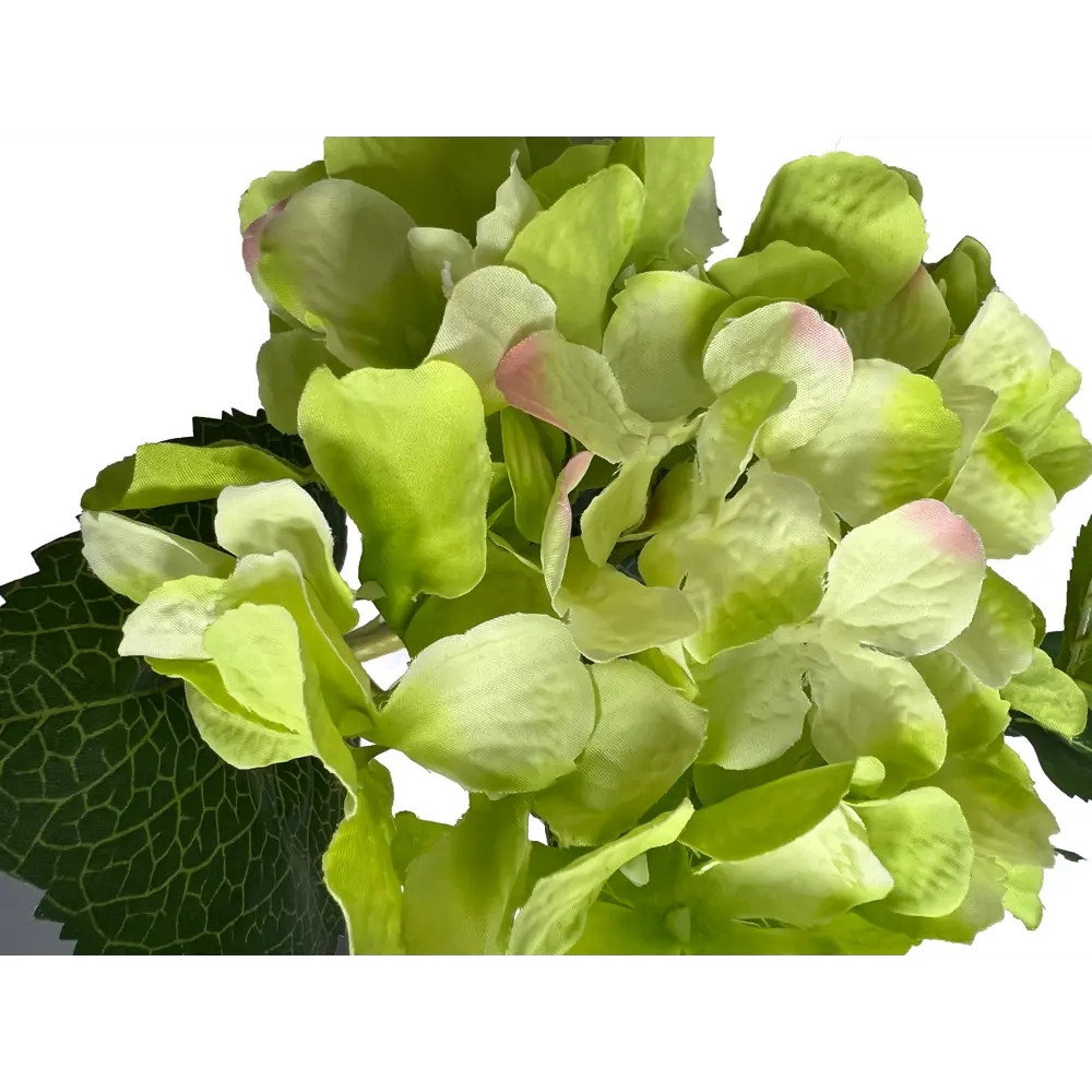 Фото 3 Искусственное растение Гортензия 35 см шелк цвет зеленый