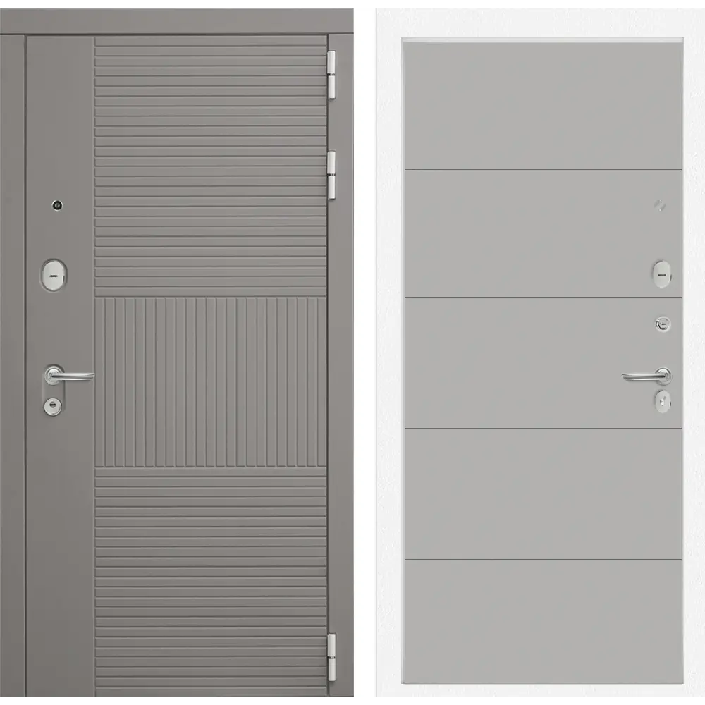 Фото Входная дверь Лабиринт Формо П-13 правый 205x96см грей софт/шато латте Фото Входная дверь Лабиринт Формо П-13 правый 205x96см грей софт/шато латте