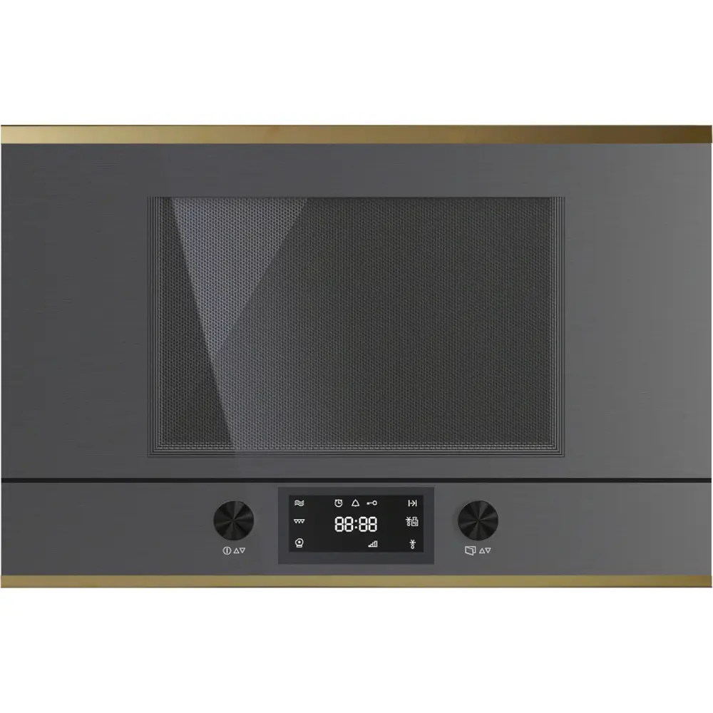 Фото Встраиваемая микроволновая печь Kuppersbusch MR 6330.0 GPH 4 22 л 60x39x60 см цвет графитовый серый/золотой Фото Встраиваемая микроволновая печь Kuppersbusch MR 6330.0 GPH 4 22 л 60x39x60 см цвет графитовый серый/золотой