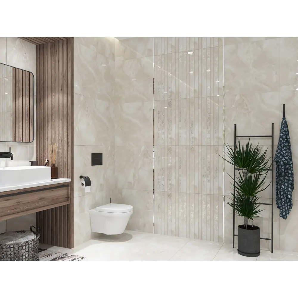 Фото 2 Керамическая плитка Azori Latila 508941201 31.5x63см 1.59 м² цвет бежевый, цена за упаковку Фото 2 Керамическая плитка Azori Latila 508941201 31.5x63см 1.59 м² цвет бежевый, цена за упаковку