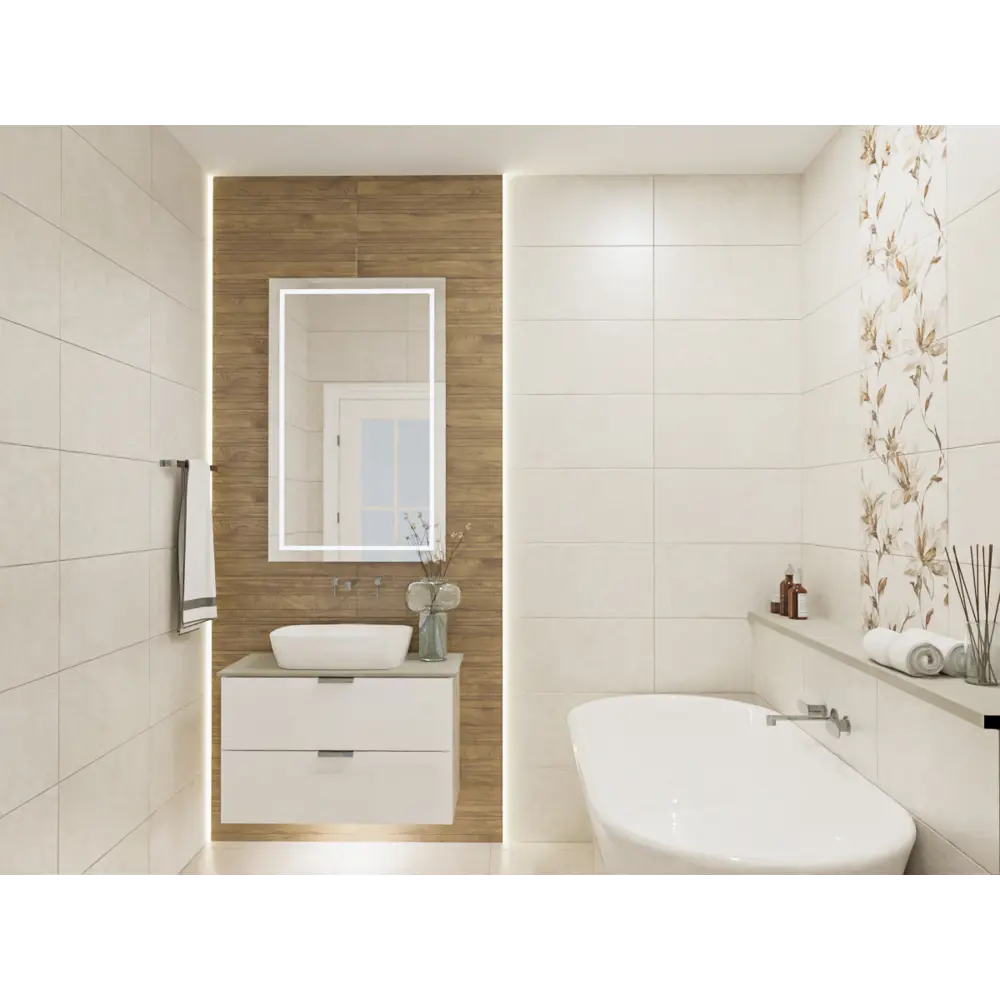 Фото Керамическая плитка Azori Palladio ivory 00-00000541 31.5x63см 1.59 м² цвет бежевый, цена за упаковку Фото Керамическая плитка Azori Palladio ivory 00-00000541 31.5x63см 1.59 м² цвет бежевый, цена за упаковку