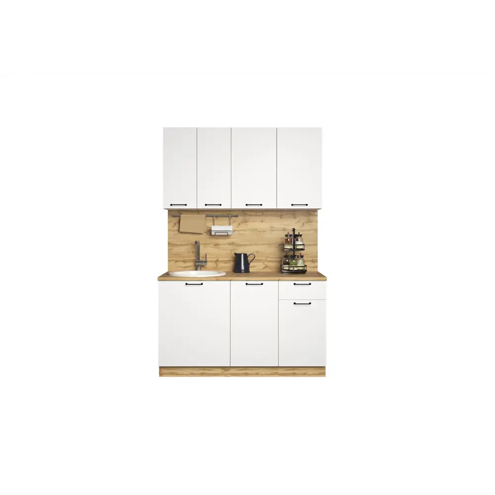 Фото 4 Кухонный гарнитур Mebiplex Лилиан 140x215.4x60 см ЛДСП цвет белый Фото 4 Кухонный гарнитур Mebiplex Лилиан 140x215.4x60 см ЛДСП цвет белый