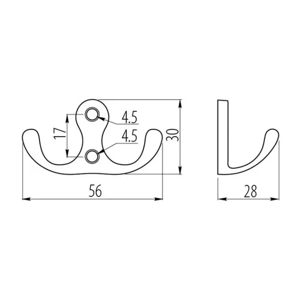 Фото 2 Крючок Gtv 5.6x3x2.8 см цвет старое золото Фото 2 Крючок Gtv 5.6x3x2.8 см цвет старое золото