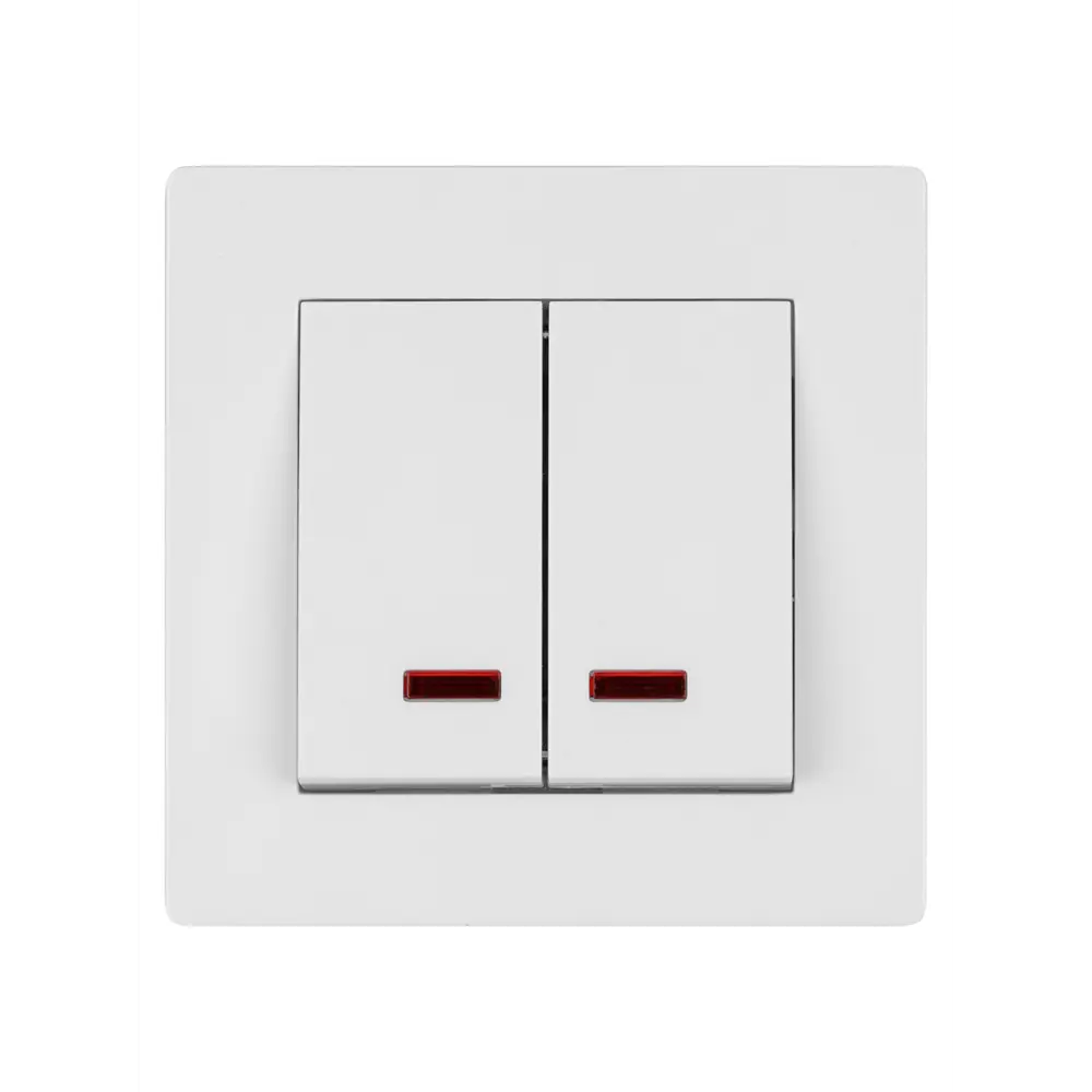 Фото 3 Выключатель накладной Tdm electric Сенеж SQ1816-0014 2 клавиши с подсветкой цвет белый Фото 3 Выключатель накладной Tdm electric Сенеж SQ1816-0014 2 клавиши с подсветкой цвет белый