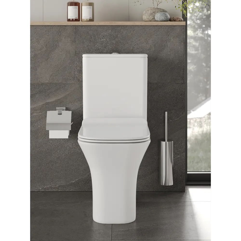 Фото 9 Унитаз-компакт Orange C02 C02-000W безободковый сиденье с микролифтом двойной слив Фото 9 Унитаз-компакт Orange C02 C02-000W безободковый сиденье с микролифтом двойной слив