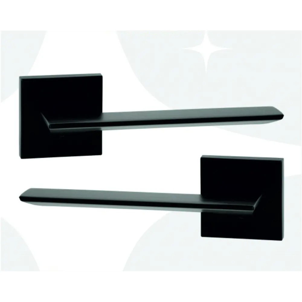 Фото Ручка дверная Abriss R21.027 MBP в комплекте с межкомнатным механизмом WC 530 B-S MAGNET MBP цвет Черный Матовый Фото Ручка дверная Abriss R21.027 MBP в комплекте с межкомнатным механизмом WC 530 B-S MAGNET MBP цвет Черный Матовый