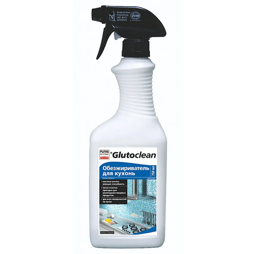 Фото Спрей Pufas Glutoclean обезжириватель 0.75 л Фото Спрей Pufas Glutoclean обезжириватель 0.75 л