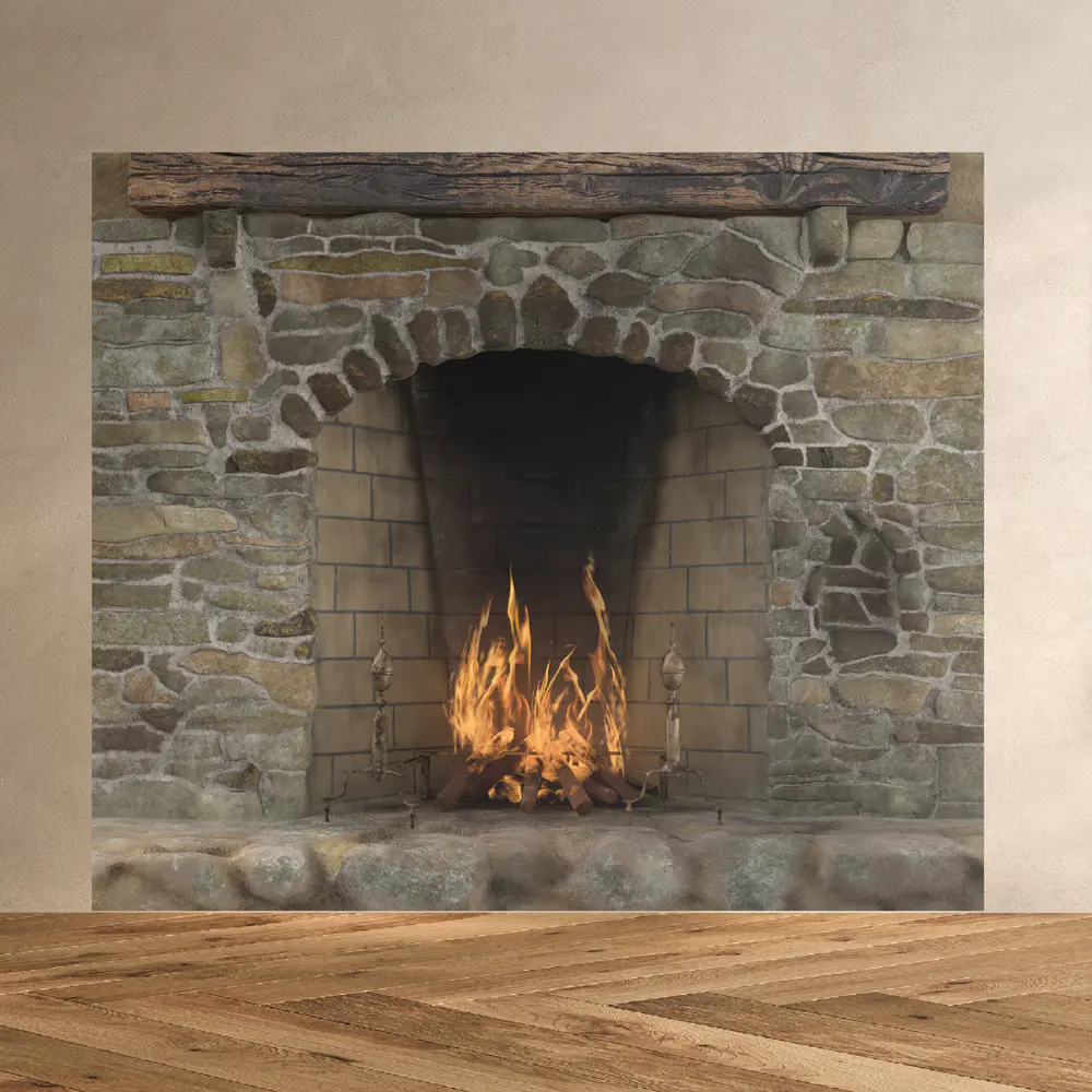 Фото 3 Фотообои бумажные Postermarket 140x119 см Кирпичный камин 119x140 см WM-402NL