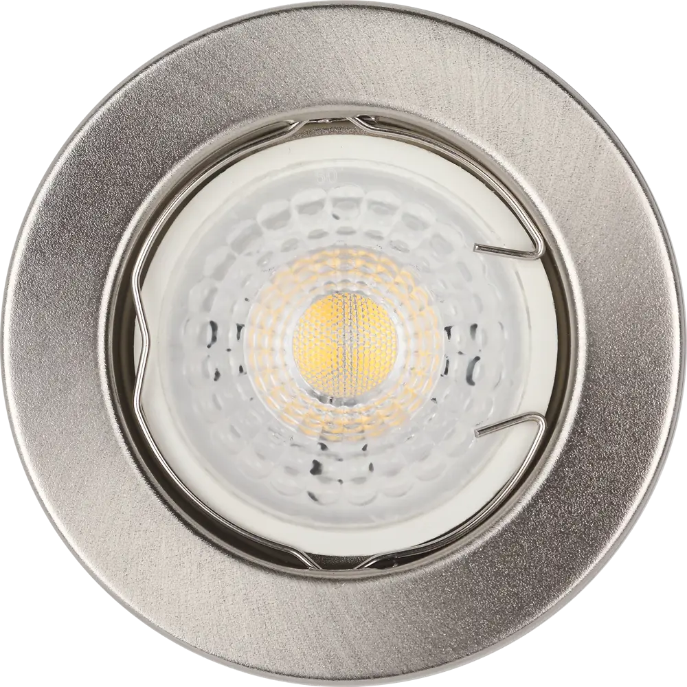 Фото 4 Светильник штампованный Эра MR16 12V/220V 50W цвет сатин-никель Фото 4 Светильник штампованный Эра MR16 12V/220V 50W цвет сатин-никель