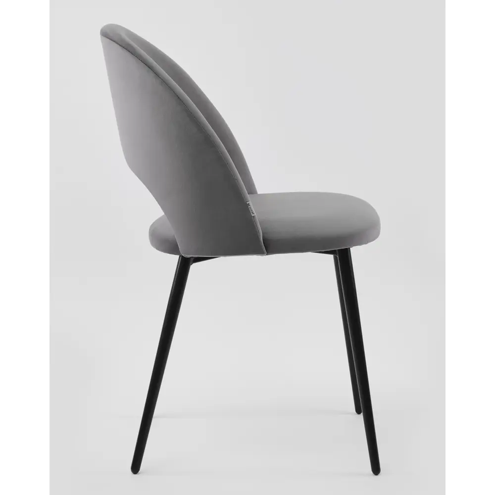 Фото Стул Myfar Бенедикт 48x81x55 см велюр цвет серый