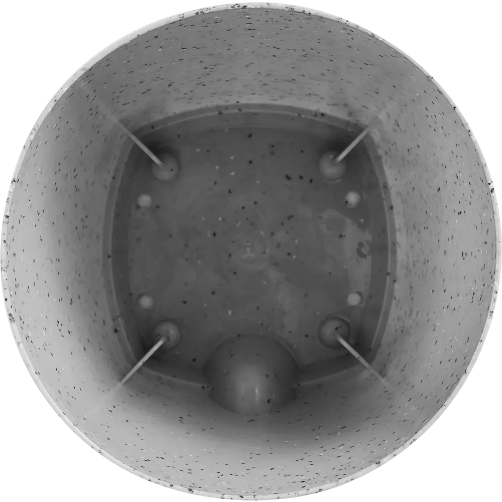 Фото 3 Горшок цветочный Ingreen Stone ø14 h13 см v1.35 л пластик серый