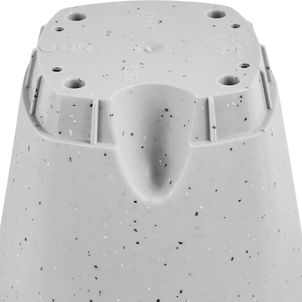 Фото 4 Горшок цветочный Ingreen Stone ø14 h13 см v1.35 л пластик серый