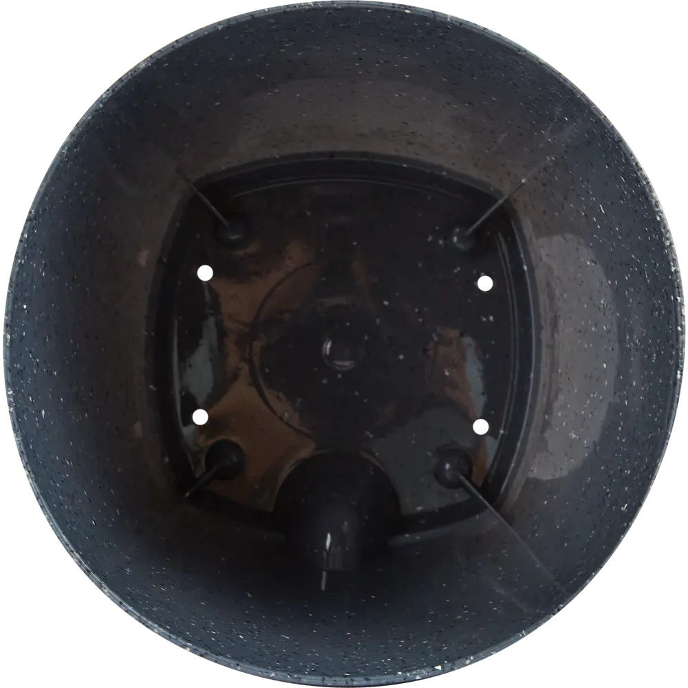 Фото 3 Горшок цветочный Ingreen Stone ø17 h16.5 см v2.5 л пластик темный серый