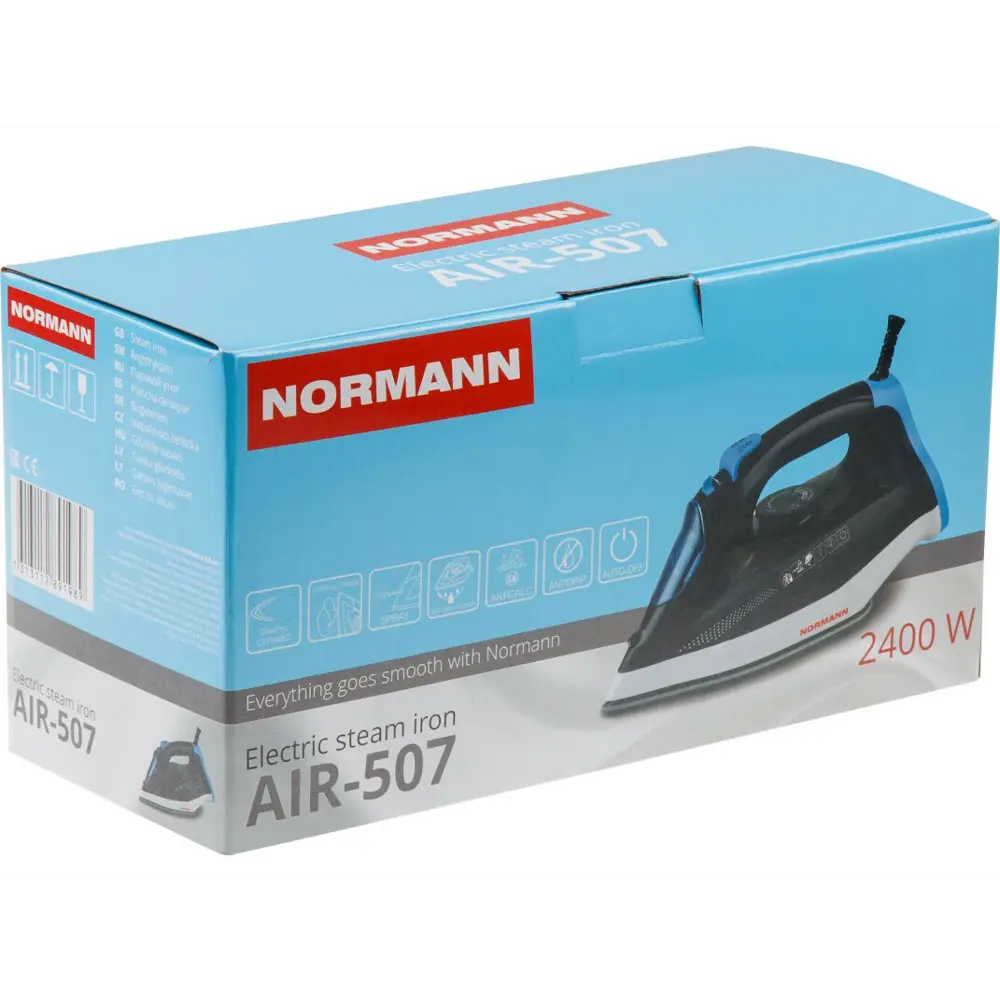 Фото 8 Утюг Normann AIR-507 цвет черный/белый Фото 8 Утюг Normann AIR-507 цвет черный/белый