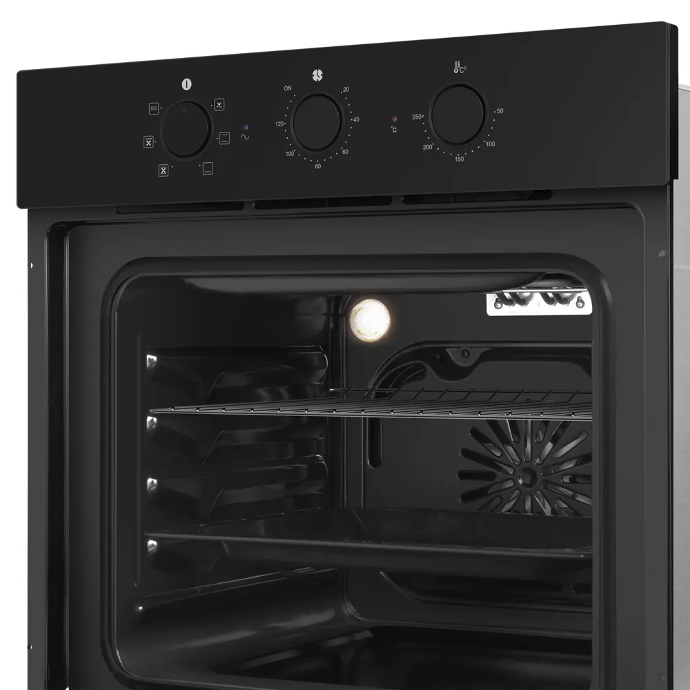 Фото 6 Электрический встраиваемый духовой шкаф Homsair OEF606BK2 59.5x59x52.5 см цвет черный Фото 6 Электрический встраиваемый духовой шкаф Homsair OEF606BK2 59.5x59x52.5 см цвет черный
