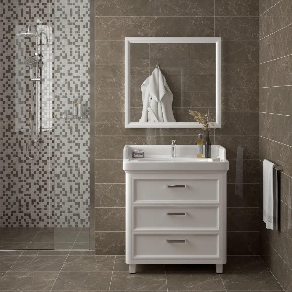 Фото 6 Плитка настенная Kerama Marazzi Фоджа 20x50 см 1.2 м² цвет коричневый глянцевый Фото 6 Плитка настенная Kerama Marazzi Фоджа 20x50 см 1.2 м² цвет коричневый глянцевый