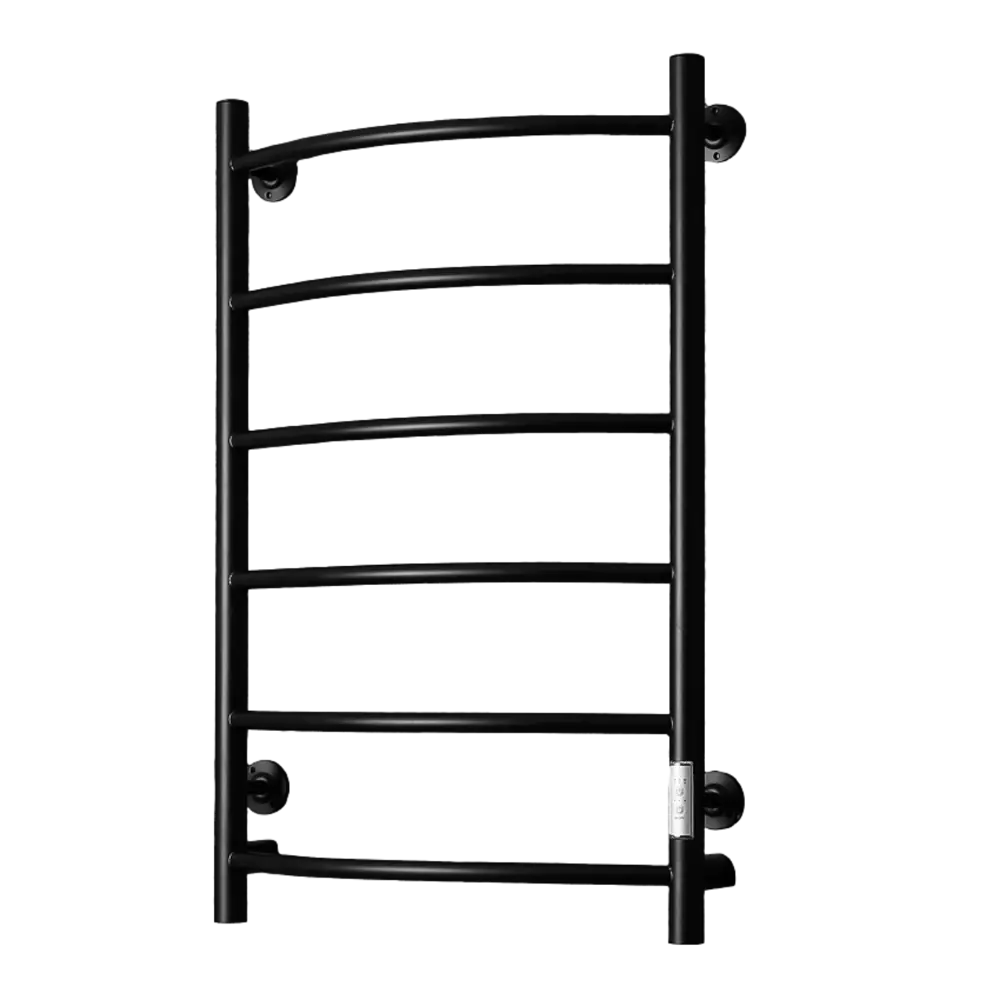 Фото Полотенцесушитель электрический Comfysan Classic 500x800 мм 335 Вт с терморегулятором лесенка цвет черный Фото Полотенцесушитель электрический Comfysan Classic 500x800 мм 335 Вт с терморегулятором лесенка цвет черный