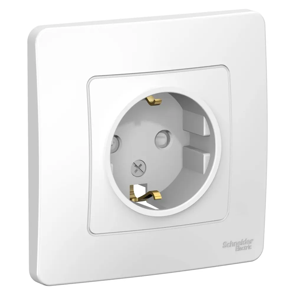 Фото Розетка встраиваемая Schneider electric Blanca BLNRS001111 с заземлением со шторками цвет белый Фото Розетка встраиваемая Schneider electric Blanca BLNRS001111 с заземлением со шторками цвет белый