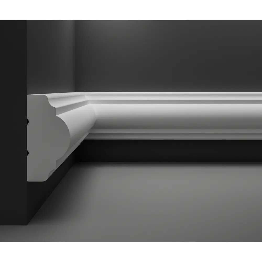 Фото 2 Декоративный настенный молдинг Decostar DuroStyle SK-1 дюрополимер белый 2000x25 мм Фото 2 Декоративный настенный молдинг Decostar DuroStyle SK-1 дюрополимер белый 2000x25 мм