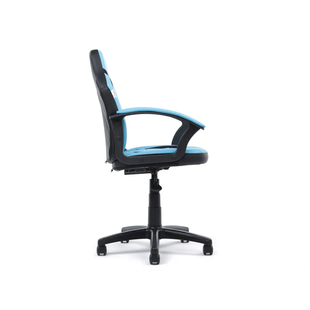 Фото 3 Офисное кресло Chairman Kids 110 61x59x32 см искусственная кожа цвет черный/ голубой Фото 3 Офисное кресло Chairman Kids 110 61x59x32 см искусственная кожа цвет черный/ голубой