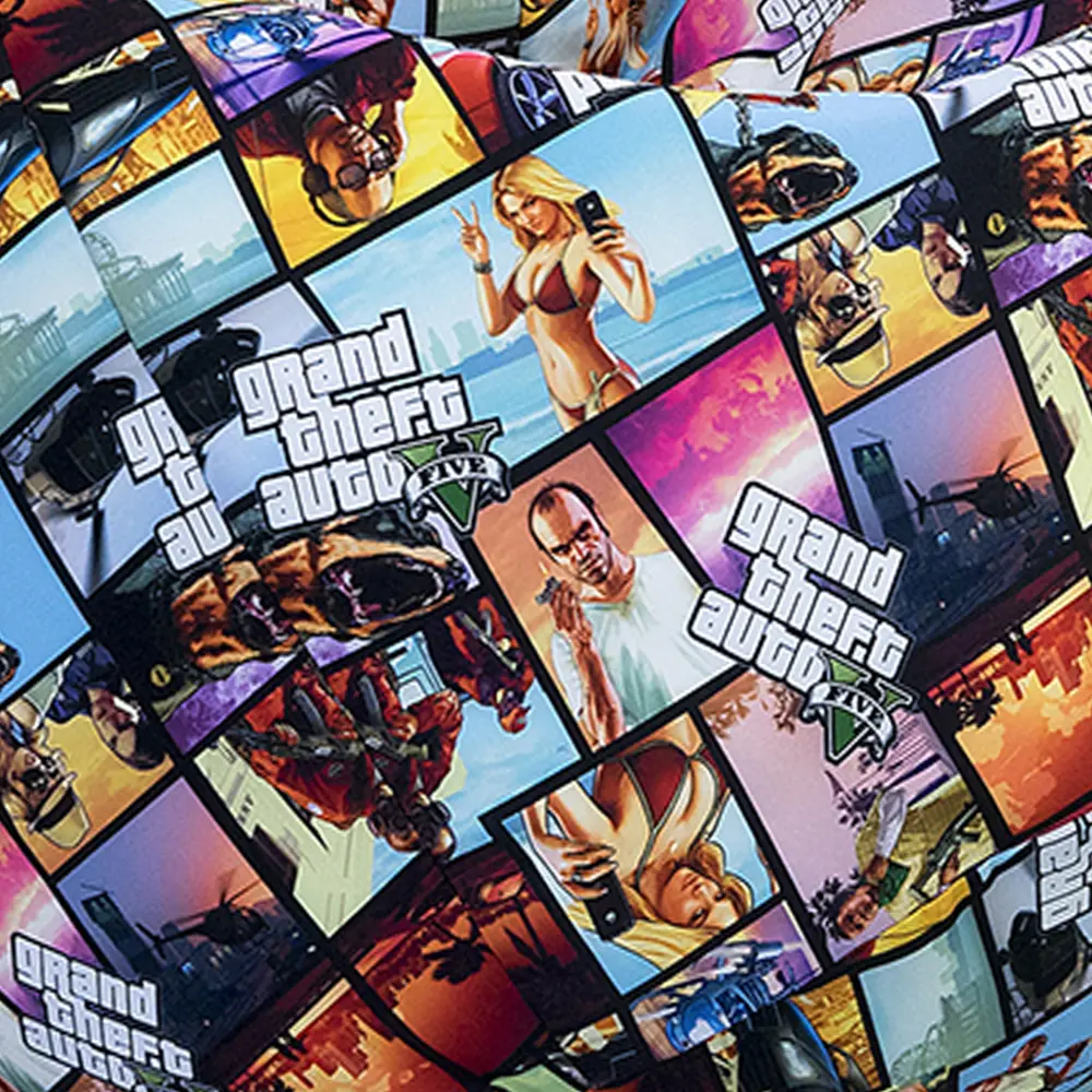 Фото 5 Кресло-мешок Bean Joy XXXXL GTA V 100x140x100 см цвет разноцветный Фото 5 Кресло-мешок Bean Joy XXXXL GTA V 100x140x100 см цвет разноцветный