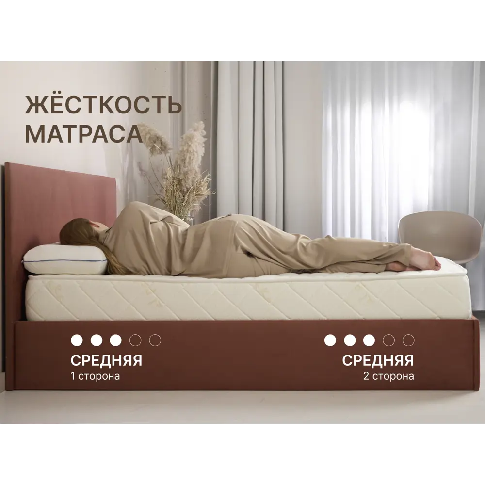 Фото 4 Матрас Димакс Микро Софт 160x200x21 см независимый пружинный блок, двуспальный Фото 4 Матрас Димакс Микро Софт 160x200x21 см независимый пружинный блок, двуспальный