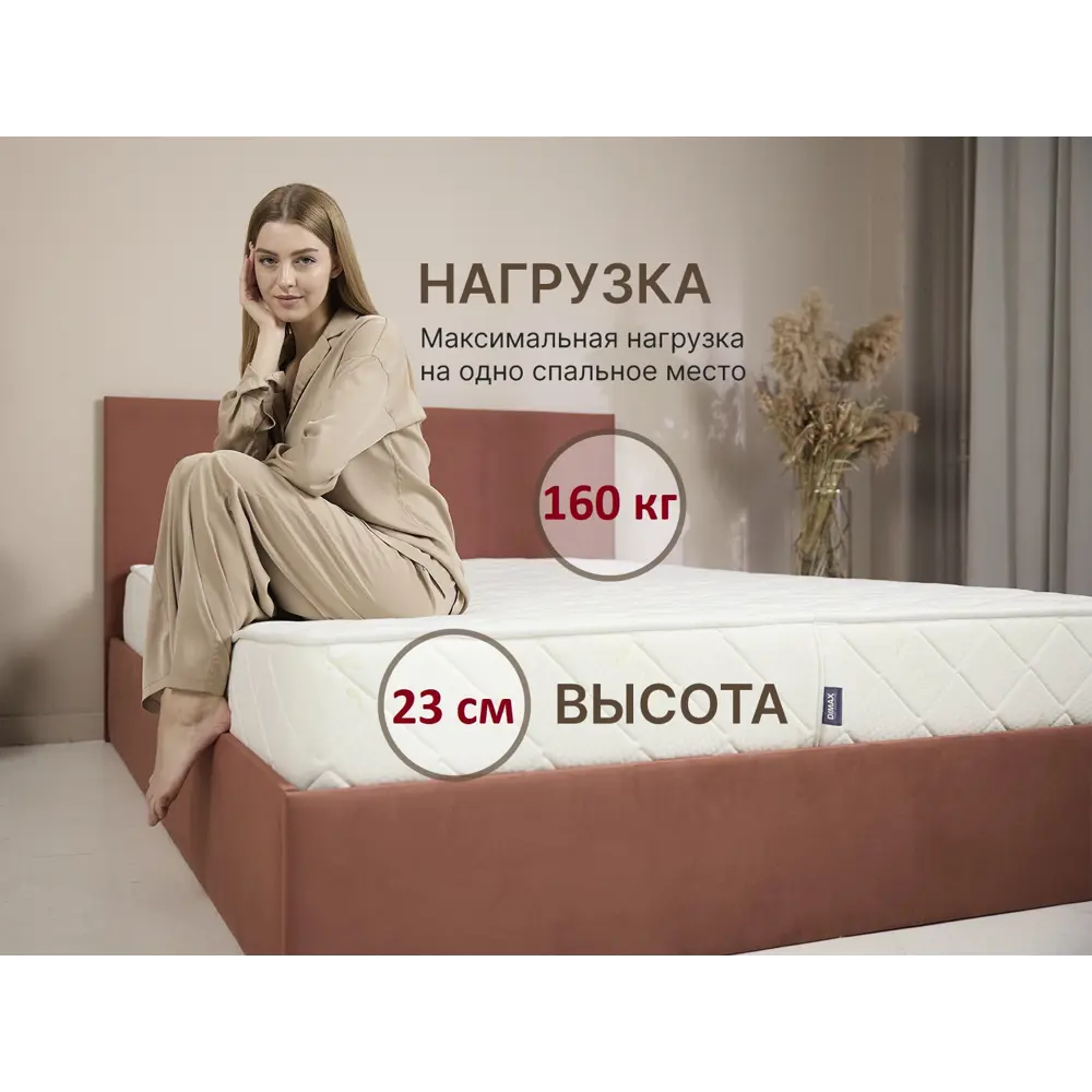 Фото 3 Матрас Димакс Микро Медиум мемо 160x200x23 см независимый пружинный блок, двуспальный Фото 3 Матрас Димакс Микро Медиум мемо 160x200x23 см независимый пружинный блок, двуспальный
