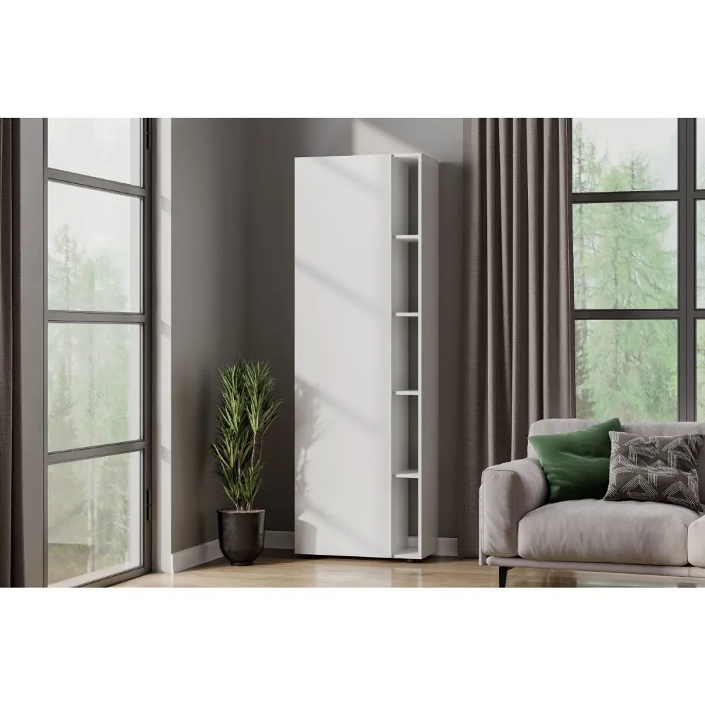 Фото 4 Шкаф распашной Мебельная интеграция 66.1x202.5x34.6 см ЛДСП цвет белый текстурный Фото 4 Шкаф распашной Мебельная интеграция 66.1x202.5x34.6 см ЛДСП цвет белый текстурный