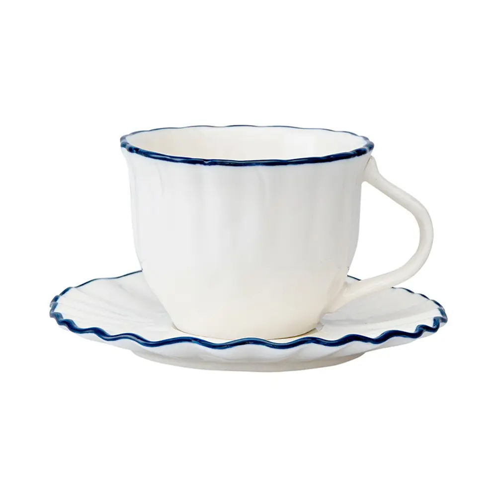 Фото 2 Набор чайных пар 2 шт 100 мл Liberty Jones Santorini фарфор цвет белый Фото 2 Набор чайных пар 2 шт 100 мл Liberty Jones Santorini фарфор цвет белый