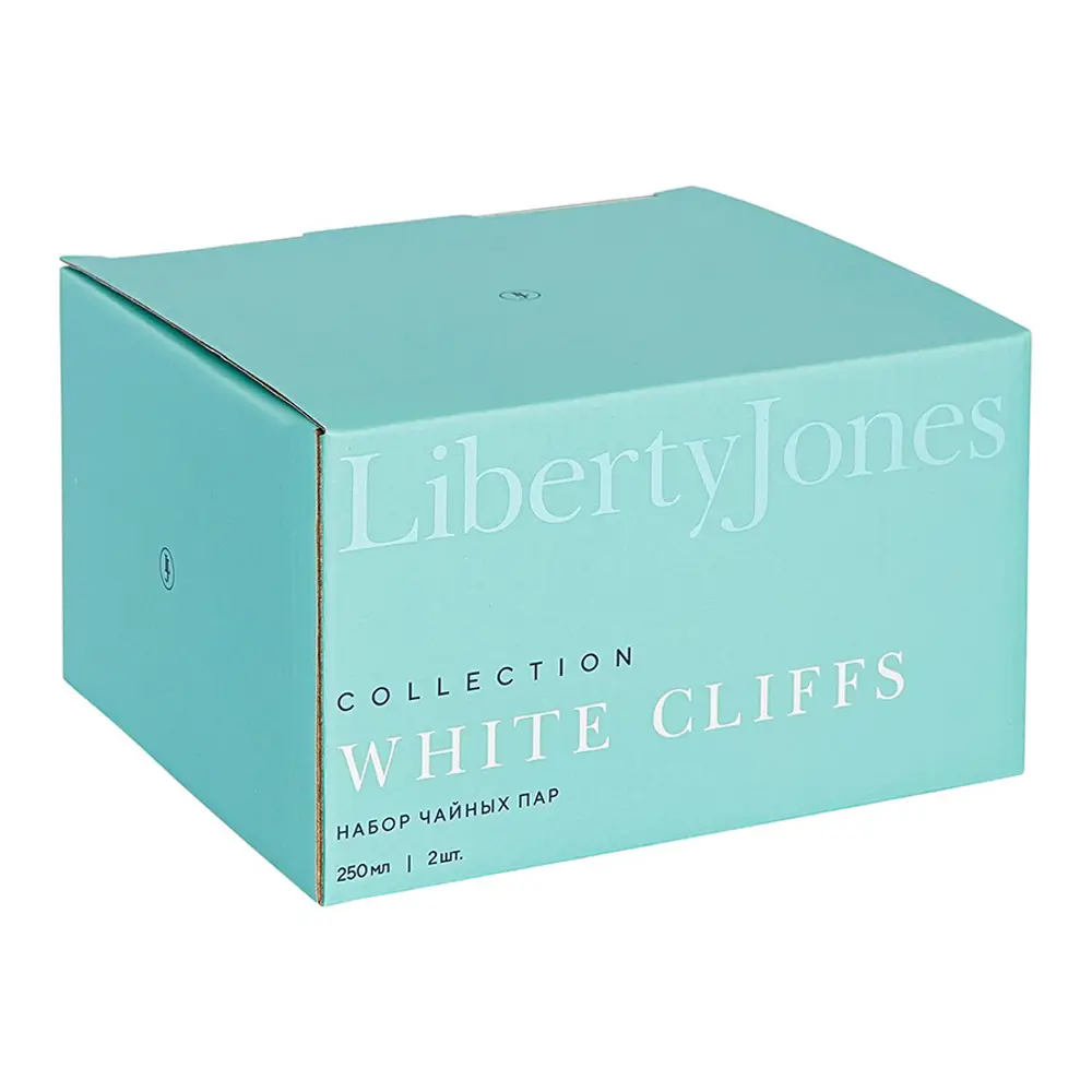 Фото 6 Набор чайных пар 2 шт 250 мл Liberty Jones White Cliffs фарфор цвет белый Фото 6 Набор чайных пар 2 шт 250 мл Liberty Jones White Cliffs фарфор цвет белый